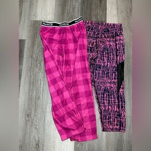 Hurley Pink Stitch Athletic Leggings